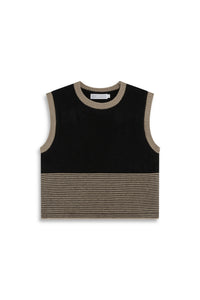 Color-Block Crewneck Sweater Vest