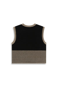 Color-Block Crewneck Sweater Vest