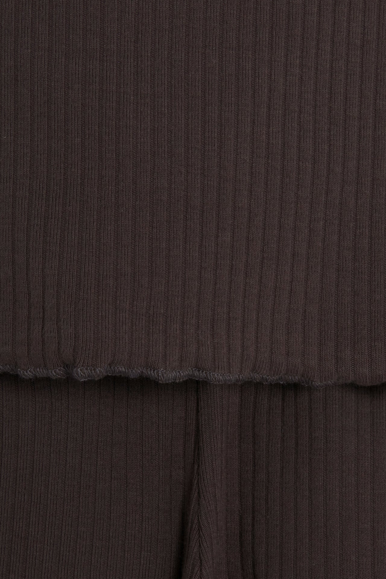 Tank & Short Rib-Knit Set - Brown