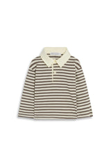 Brown Striped Rugby Shirt