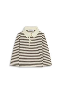 Brown Striped Rugby Shirt