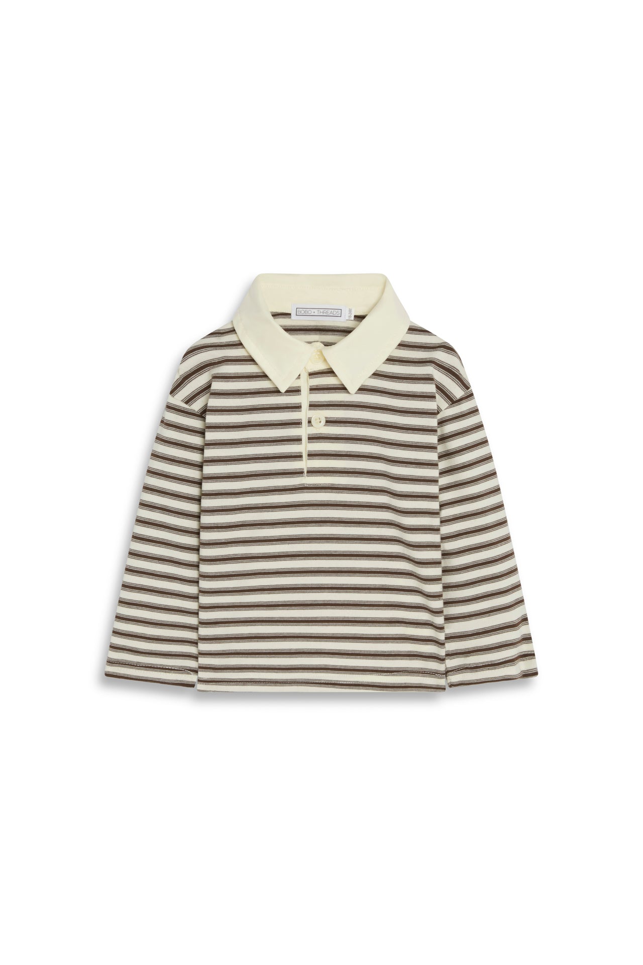 Brown Striped Rugby Shirt