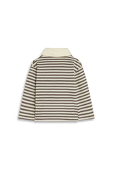 Brown Striped Rugby Shirt