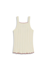 Sweater-Knit Cherry Tank Top
