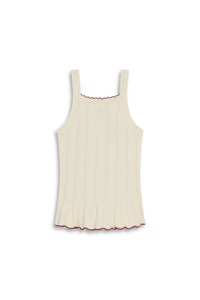 Sweater-Knit Cherry Tank Top