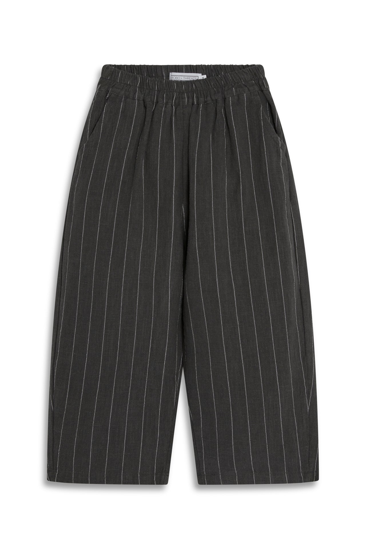 Wide-Leg Linen Blend Trousers