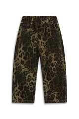 Wide-Leg Animal Print Pants