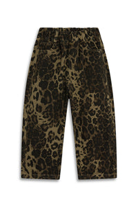 Wide-Leg Animal Print Pants