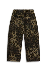 Wide-Leg Animal Print Pants