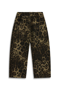 Wide-Leg Animal Print Pants