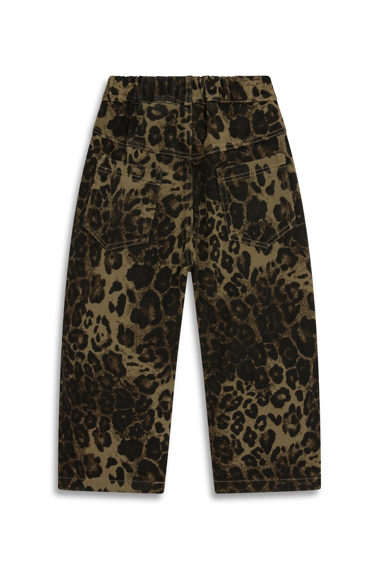 Wide-Leg Animal Print Pants