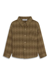 Flowy Olive Button-Down Shirt
